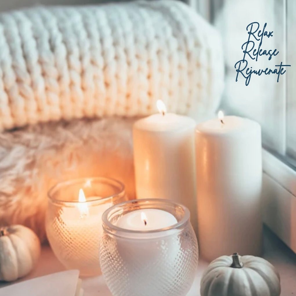 Relax Release Rejuvenate - Blossom Blue Candles