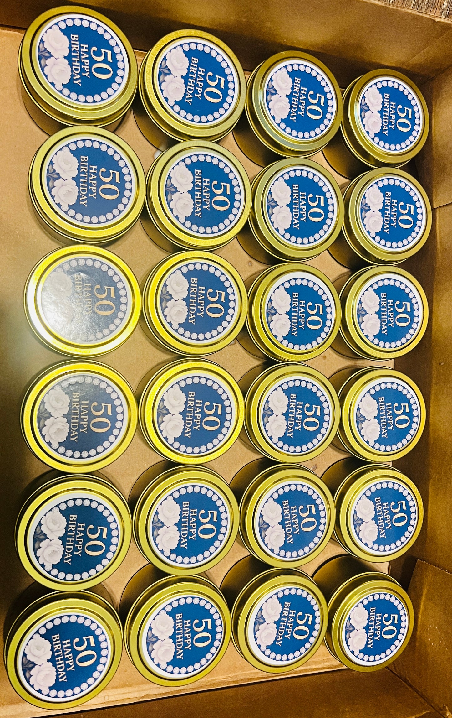 Custom Candle Favors by Blossom Blue Candles