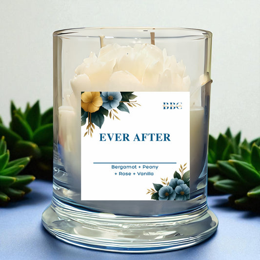 Romantic floral candle for date nights and anniversaries