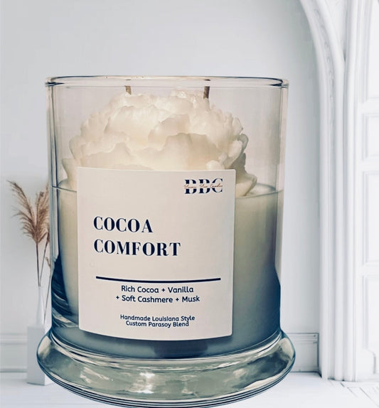 Cocoa Comfort Candle - Blossom Blue Candles