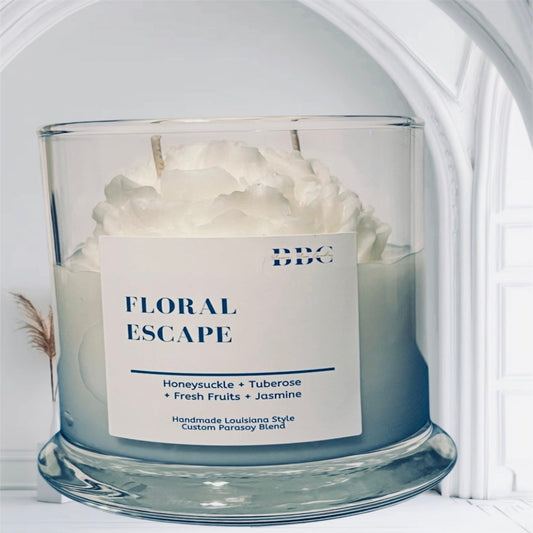 Floral Escape Candle - Blossom Blue Candles