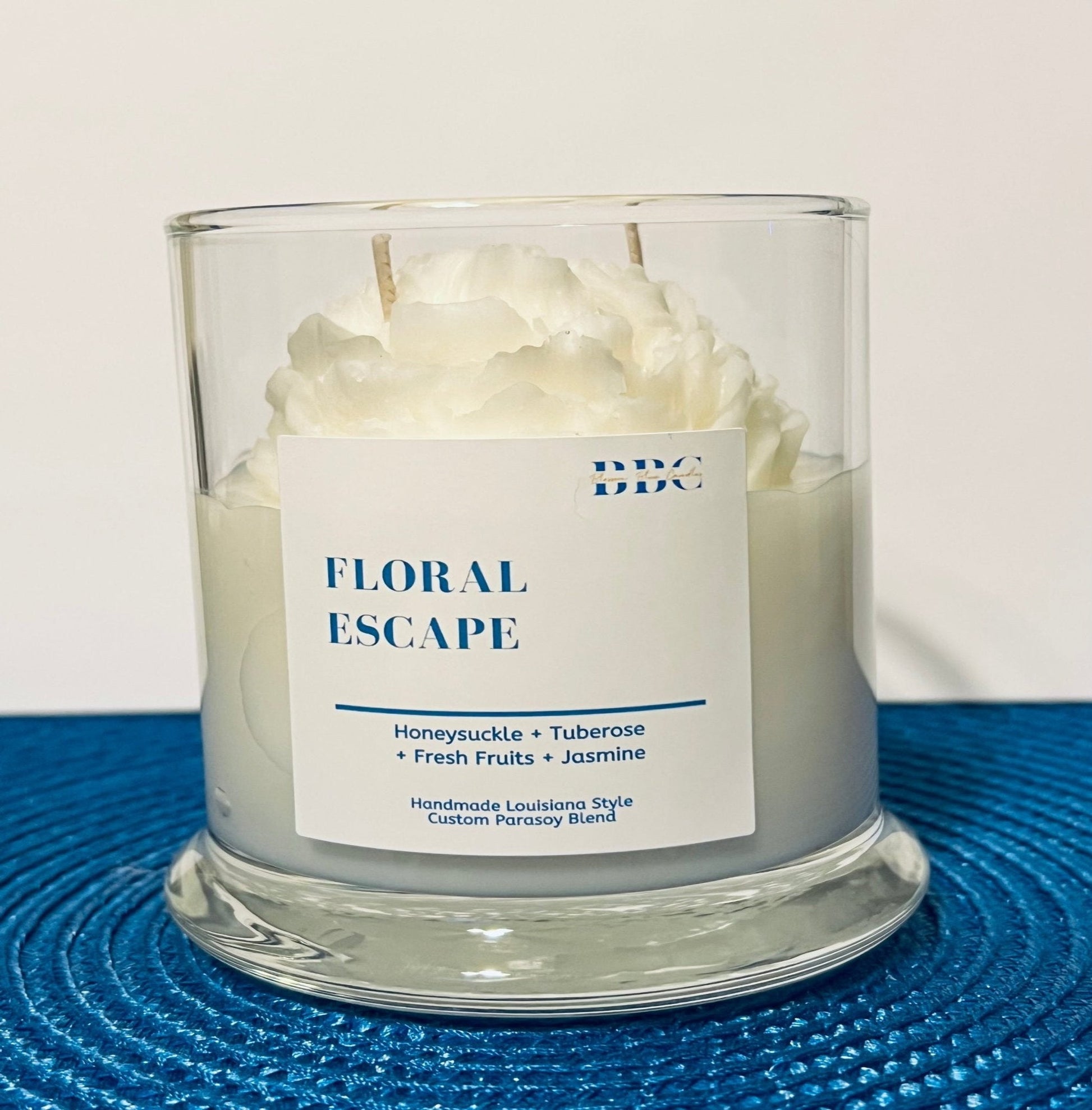 Floral Escape Candle - Blossom Blue Candles