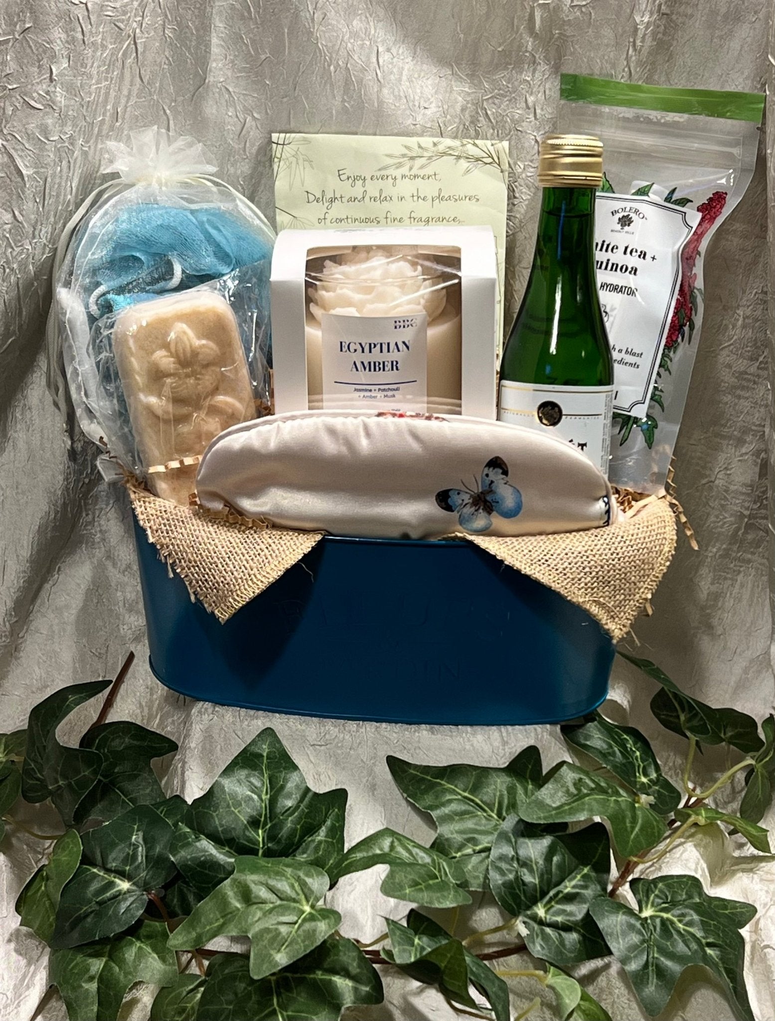 Gift Baskets - Blossom Blue Candles